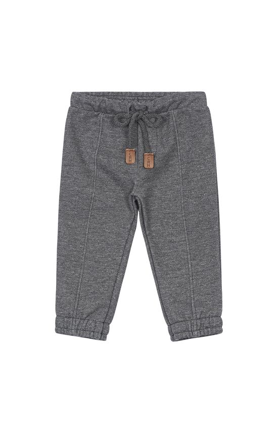 Calça Menino Com Recorte Em Moletom Flanelado Carinhoso