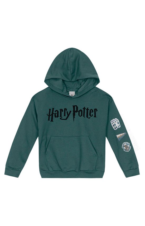 Blusão Unissex Com Capuz Harry Potter® Em Moletom Flanelado Carinhoso