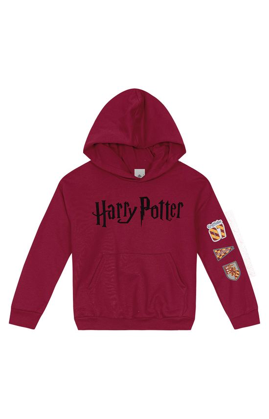 Blusão Unissex Com Capuz Harry Potter® Em Moletom Flanelado Carinhoso