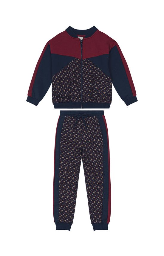 Conjunto Menino Estampado Em Moletom Flanelado Carinhoso
