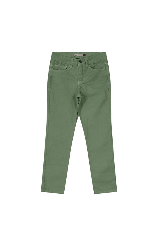 Calça Menino Slim Em Sarja Com Elastano Carinhoso