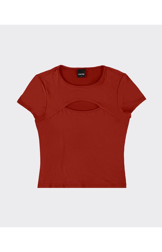 Blusa Feminina Decote Vazado Em Moletinho De Viscose - ENFIM