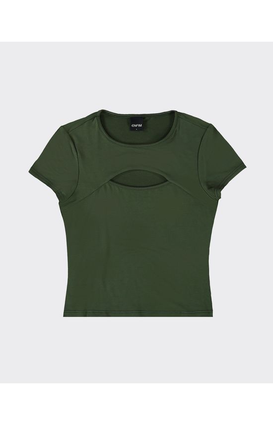 Blusa Feminina Decote Vazado Em Moletinho De Viscose - ENFIM