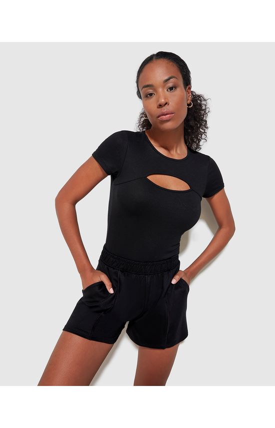 Blusa Feminina Decote Vazado Em Moletinho De Viscose - ENFIM