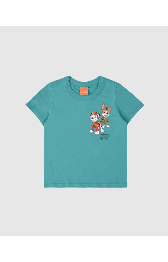 Camiseta Infantil Menino Manga Curta Patrulha Canina® Algodão Malwee Kids