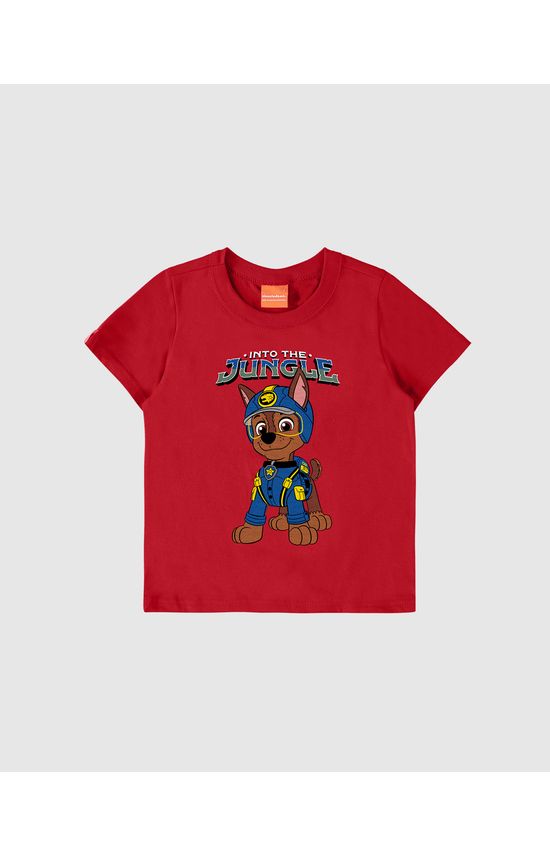 Camiseta Infantil Menino Manga Curta Patrulha Canina® Algodão Malwee Kids