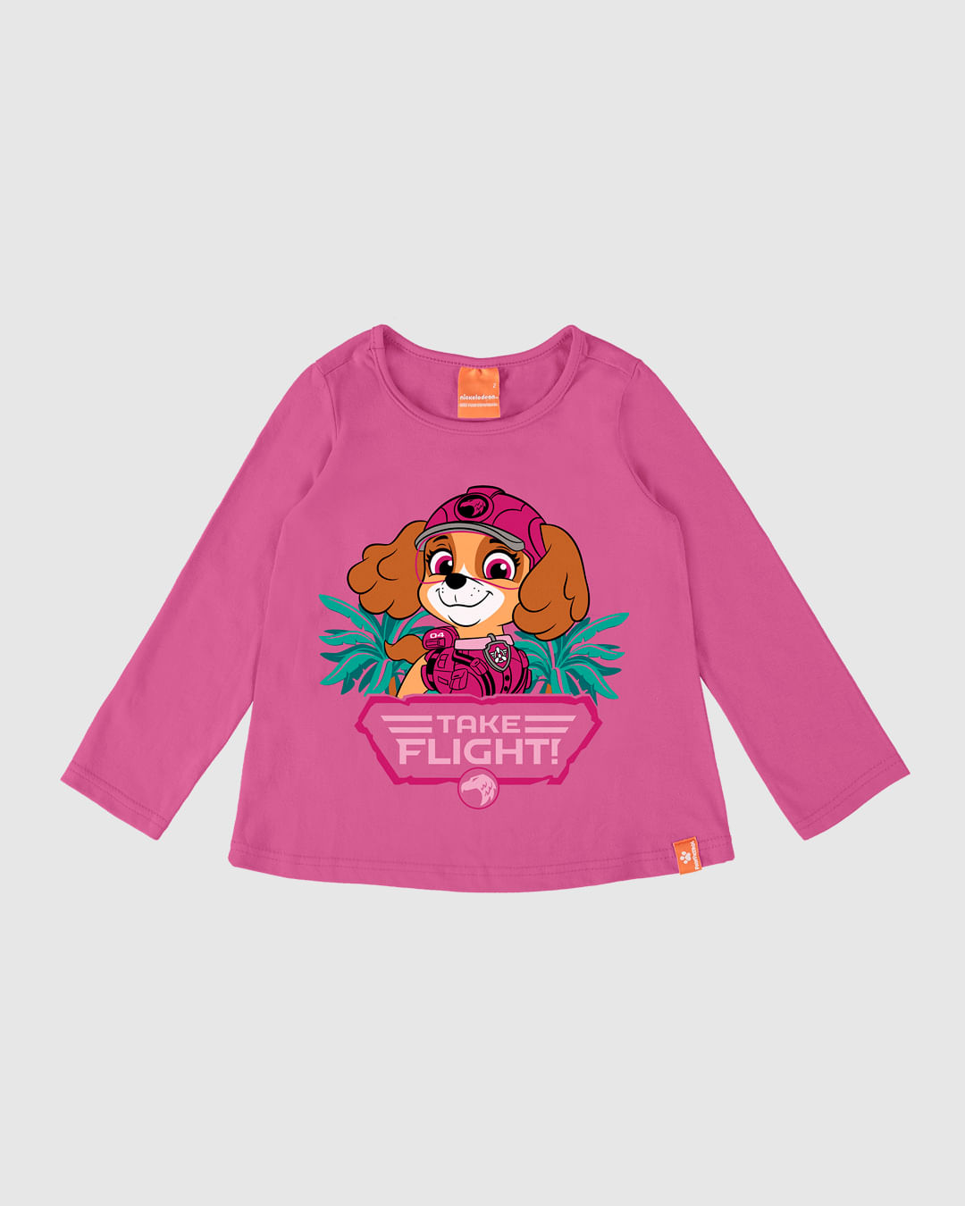 Blusa Infantil Menina Manga Longa Patrulha Canina® Em Algodão Malwee Kids