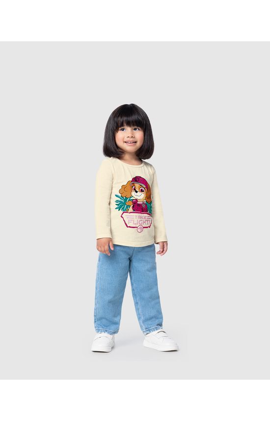 Blusa Infantil Menina Manga Longa Patrulha Canina® Em Algodão Malwee Kids