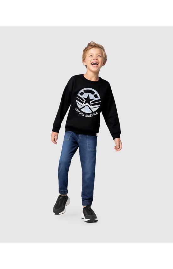 Blusão Infantil Menino Avengers Em Moletom Flanelado Malwee Kids