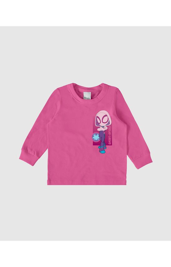 Camiseta Infantil Unissex Manga Longa Homem-Aranha Marvel® Malwee Kids