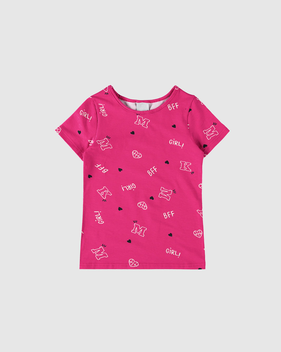 Blusa Infantil Menina Estampada Em Algodão Malwee Kids
