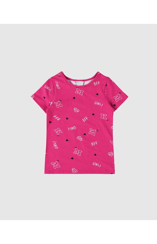 Blusa Infantil Menina Estampada Em Algodão Malwee Kids
