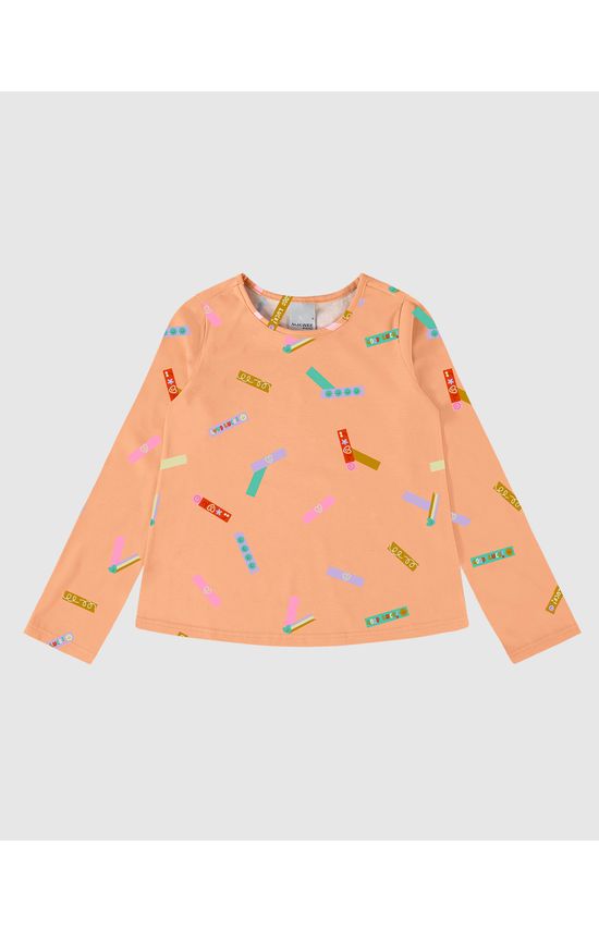 Blusa Infantil Menina Estampada Em Algodão Malwee Kids