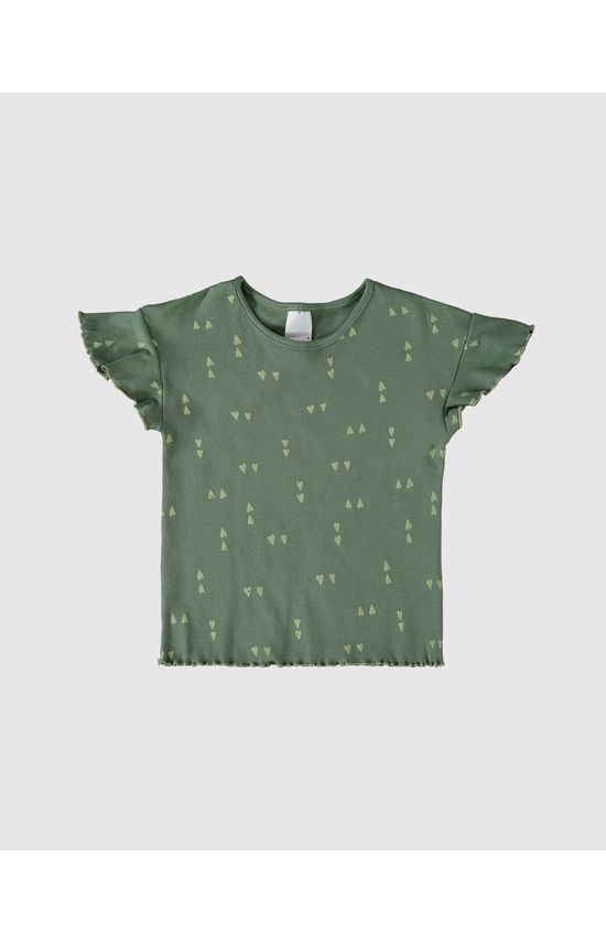 Blusa Infantil Menina Com Babados Em Ribana Malwee Kids