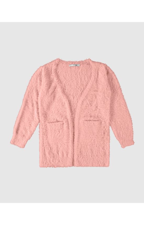 Cardigan Infantil Menina Com Bolso Em Tricô Malwee Kids