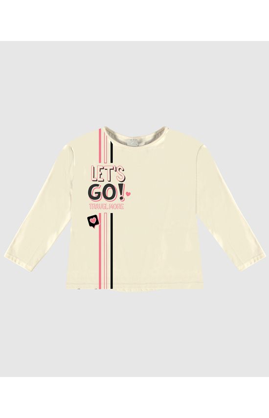 Blusa Infantil Menina Mullet Em Algodão Malwee Kids