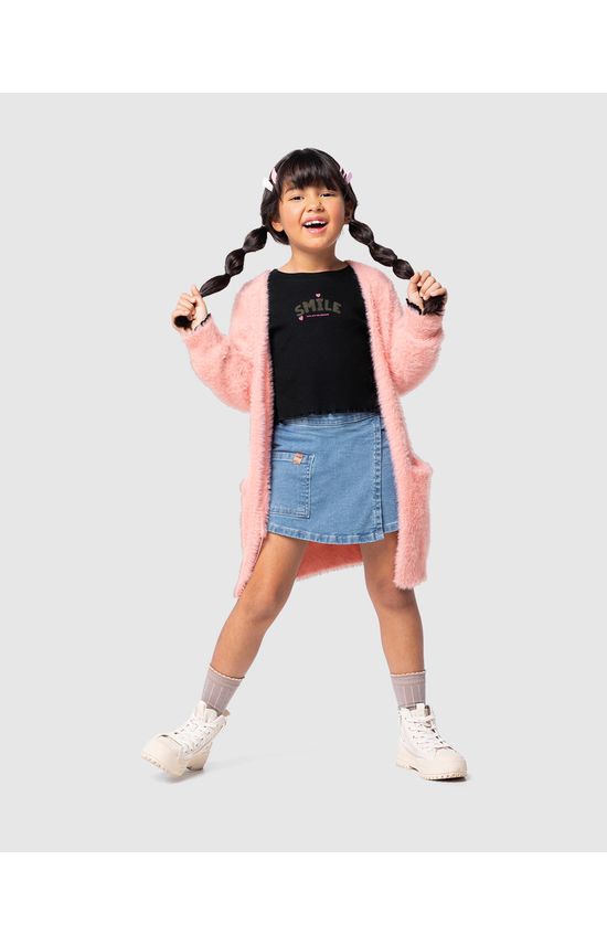 Blusa Menina Smile Manga Longa Em Ribana Malwee Kids