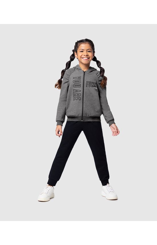 Conjunto Infantil Menina You Are Funny Em Moletom Flanelado Malwee Kids