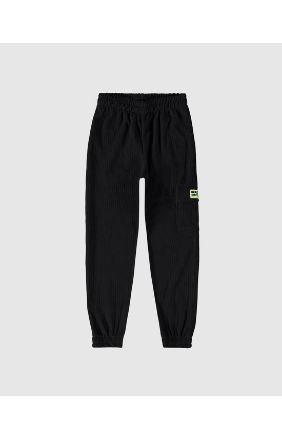 Calça Infantil Menina Bolgo Cargo Em Malha Plush Malwee Kids