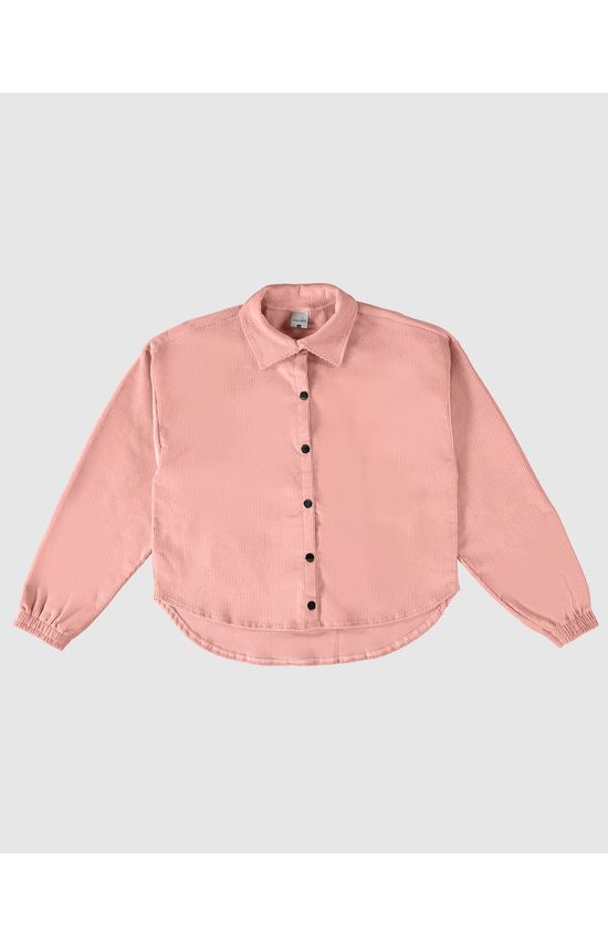 Jacket Shirt Menina Em Veludo Malwee Kids