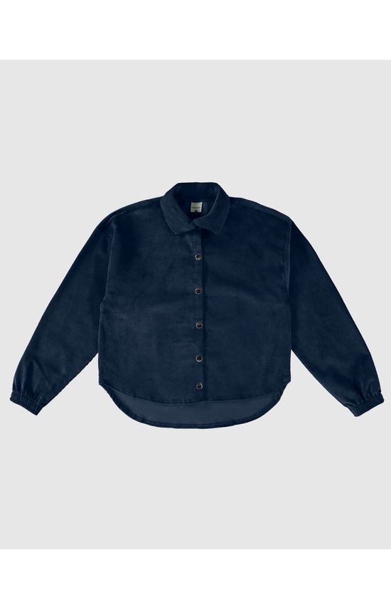 Jacket Shirt Menina Em Veludo Malwee Kids