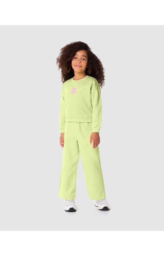 Conjunto Infantil Menina Happy Days Em Moletom Flanelado Malwee Kids