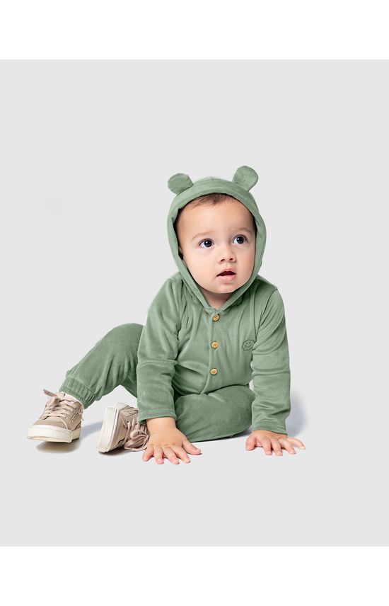 Conjunto Infantil Unissex Com Capuz Em Malha Soft Malwee Kids