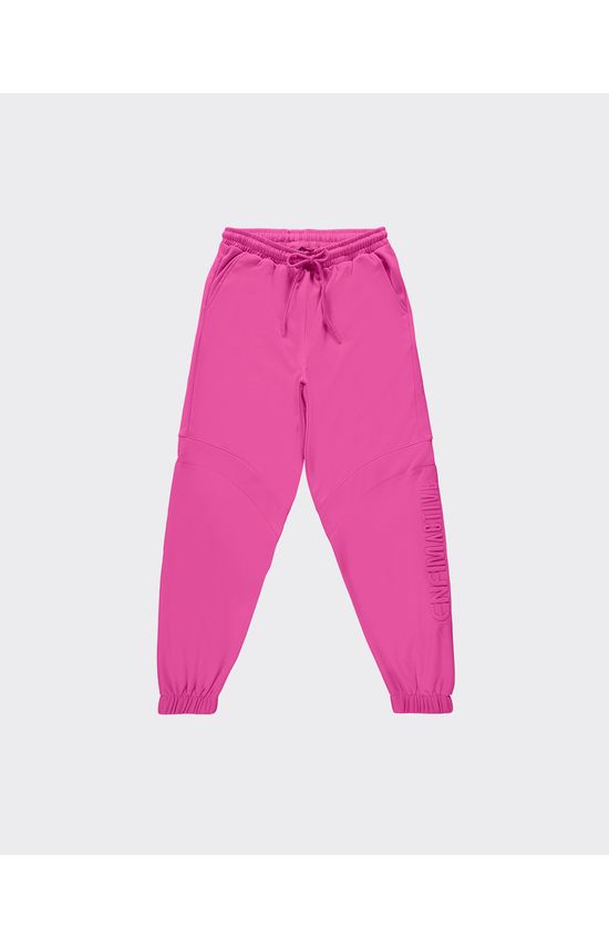 Calça Jogger Neon Feminina Estampa Lateral Em Moletom Poliéster - ENFIM
