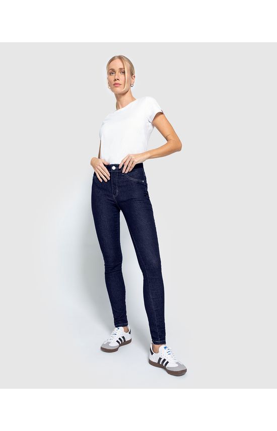 Calça Skinny Feminina Bolso Decorativo Em Jeans Com Elastano - ENFIM