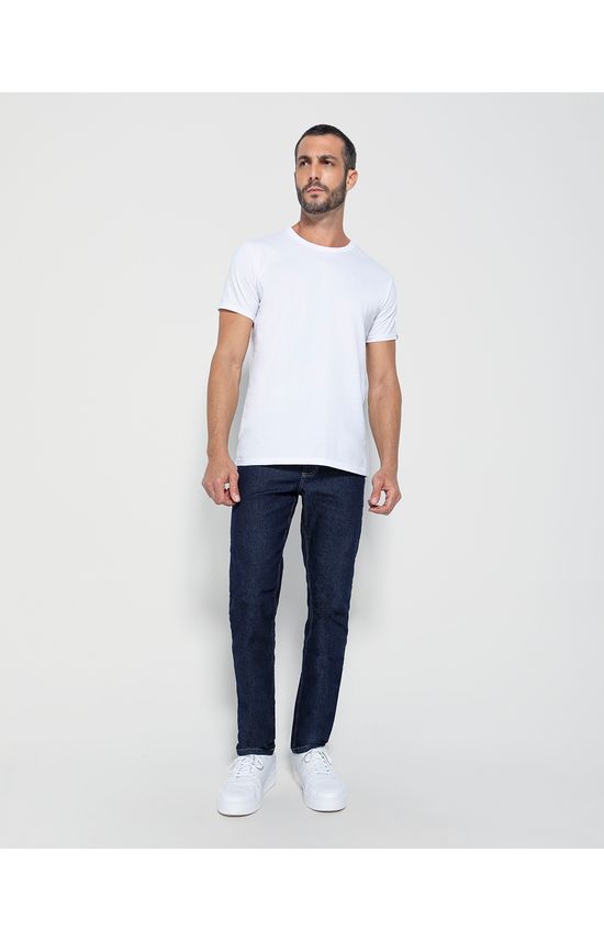 Calça Slim Masculina Em Jeans Com Elastano - ENFIM