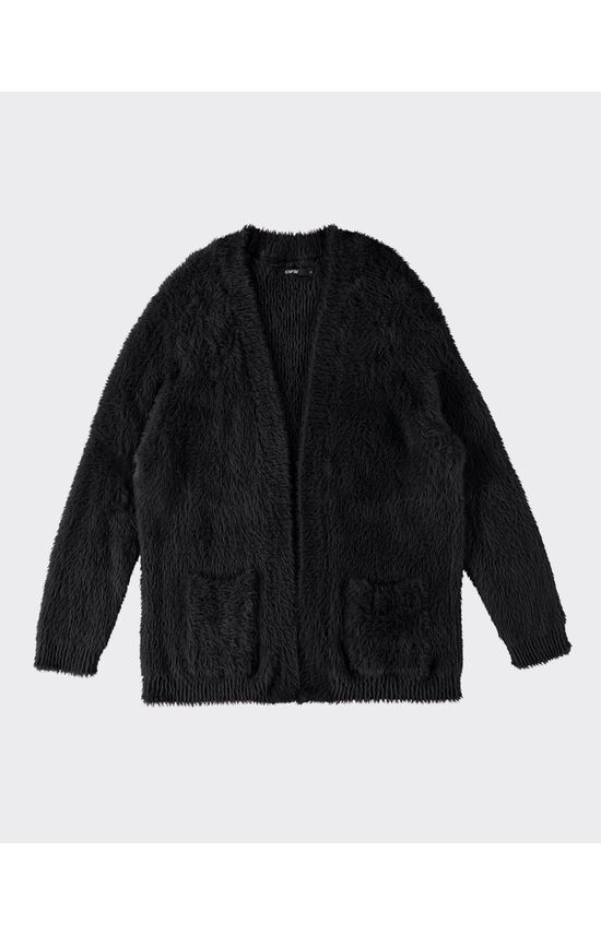 Cardigan Alongado Feminino Em Tricô Felpudo - ENFIM