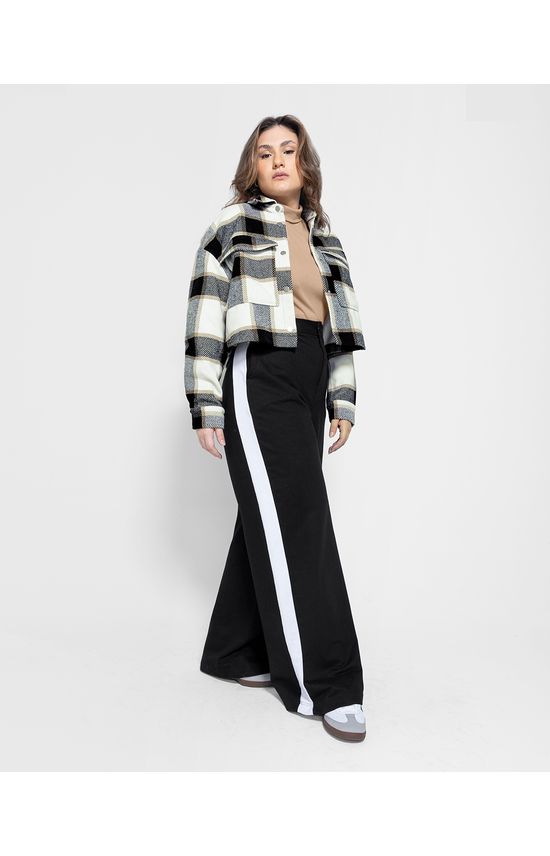 Calça Wide Leg Feminina Recorte Lateral Em Moletom - ENFIM