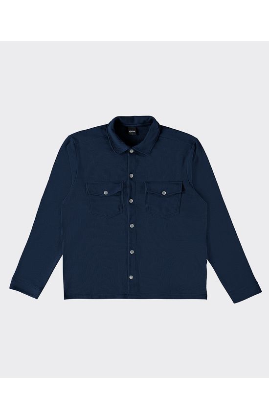 Camisa Masculina Regular Em Malha Texturizada - ENFIM