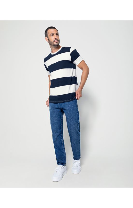 Camiseta Listrada Masculina Em Algodão - ENFIM