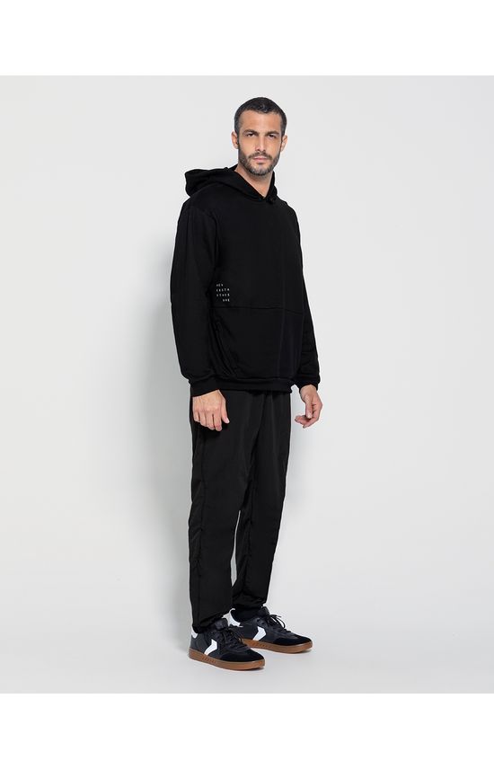 Blusão Box Masculino Estampa Lateral Moletom Flanelado - ENFIM