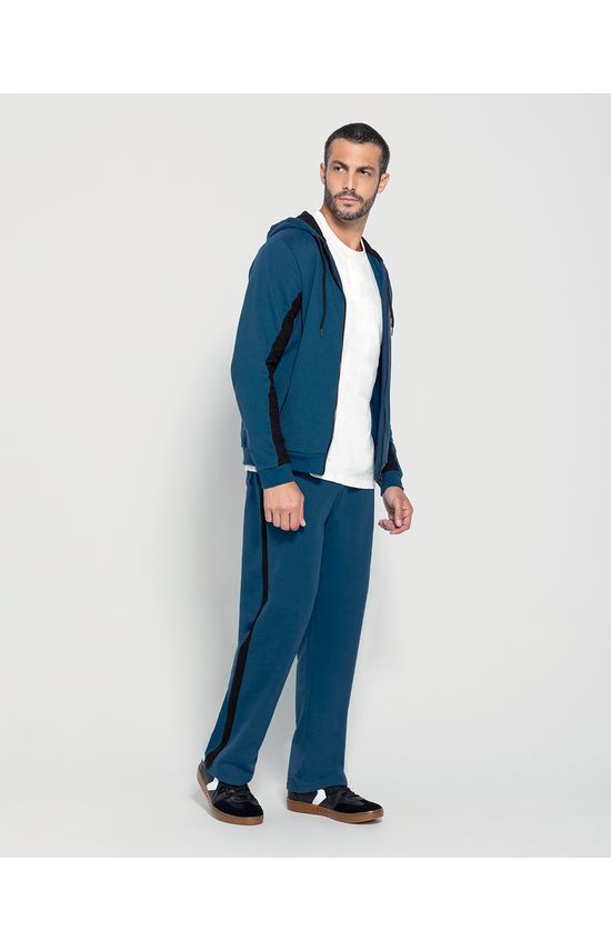 Calça Básica Masculina Reta Em Moletom Flanelado - ENFIM