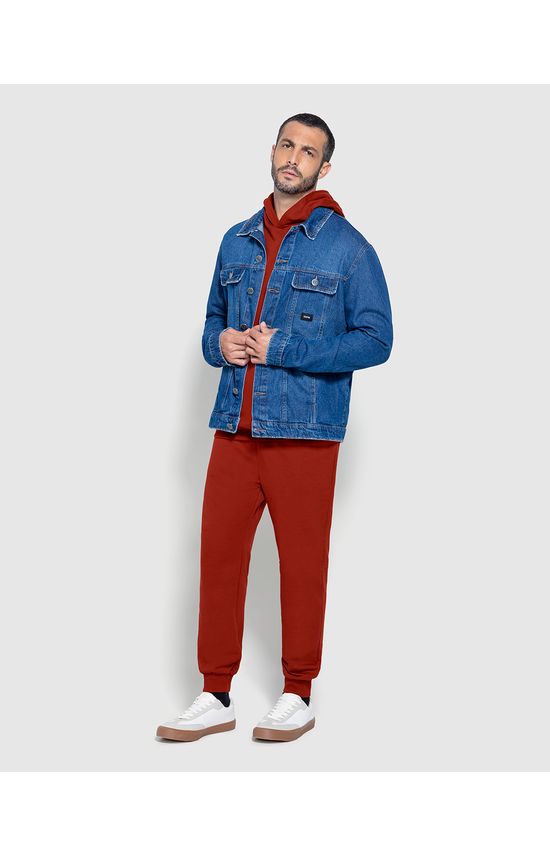 Calça Básica Masculina Jogger Em Moletom Flanelado - ENFIM