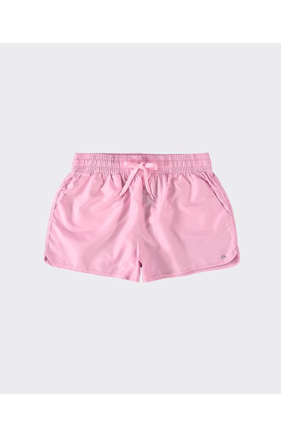 Shorts Feminino Barra Arredondada Em Tafetá - ENFIM