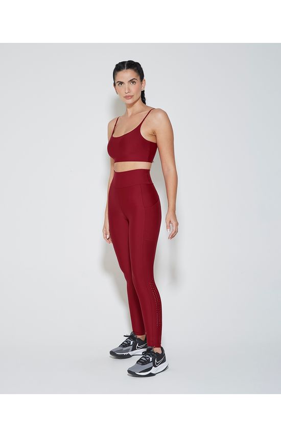 Calça Legging Feminina Recortes Laterais Em Malha Dry - ENFIM