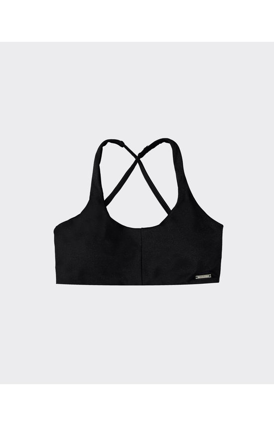 Top Esportivo Strappy Bojo Removível Em Malha Dry - ENFIM