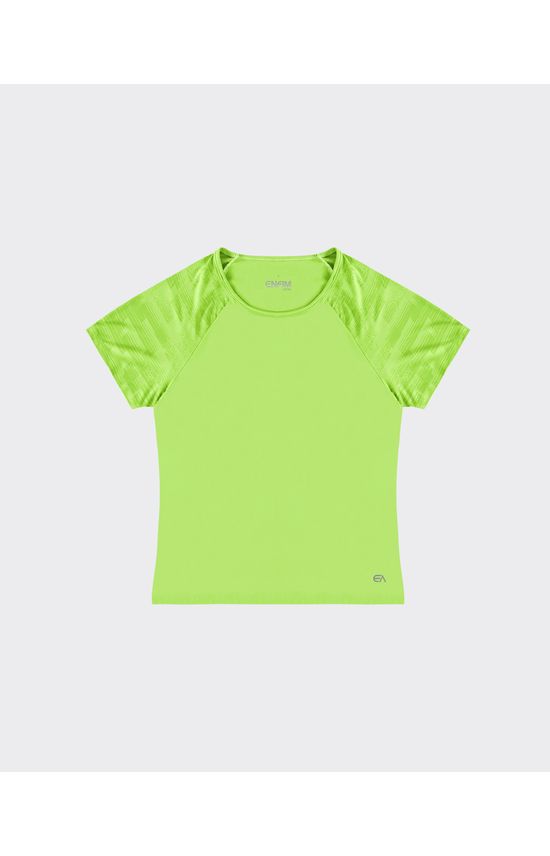Blusa Slim Feminina Manga Estampada Em Malha Dry - ENFIM