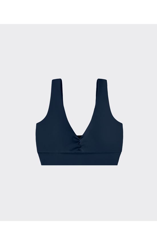 Top Nadador Esportivo Plus Size Decote Franzido Em Malha Dry - ENFIM