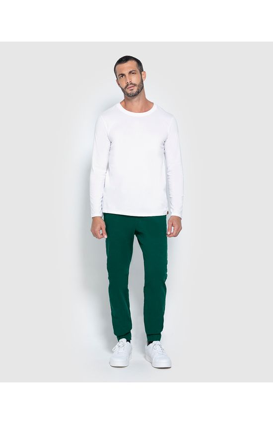 Calça Jogger Masculina Cintura Média Em Sarja Com Elastano - ENFIM