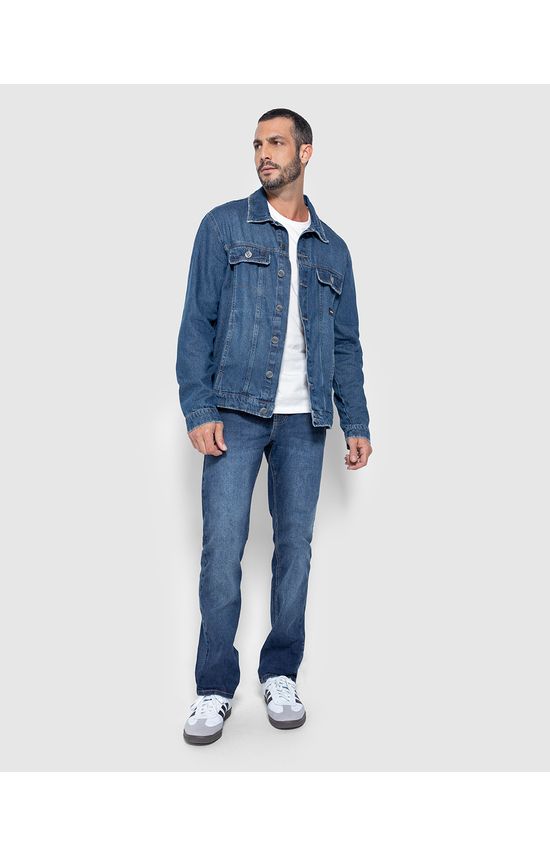 Calça Masculina Slim Cintura Média Em Jeans Com Elastano - ENFIM