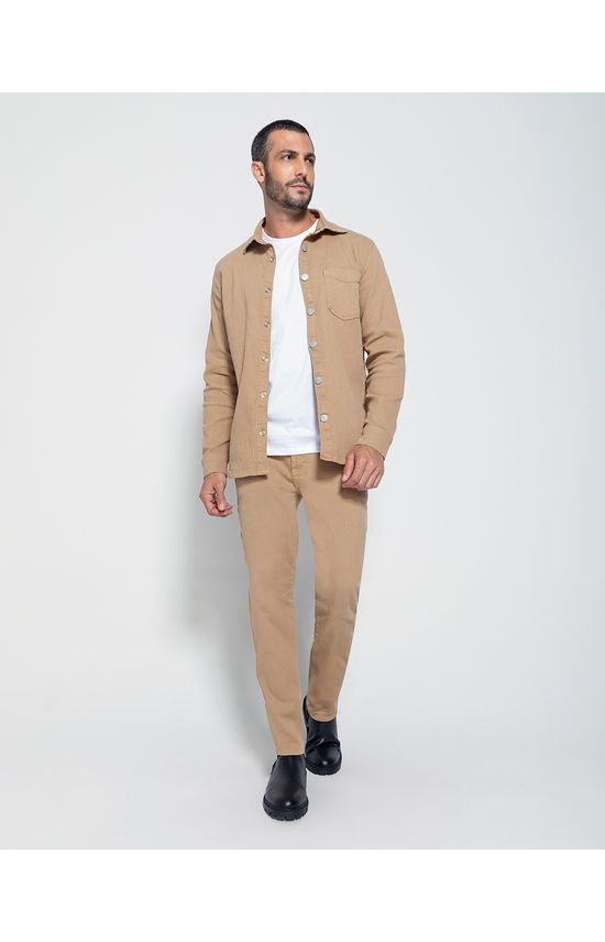 Calça Chino Masculina Em Sarja Cotelê - ENFIM