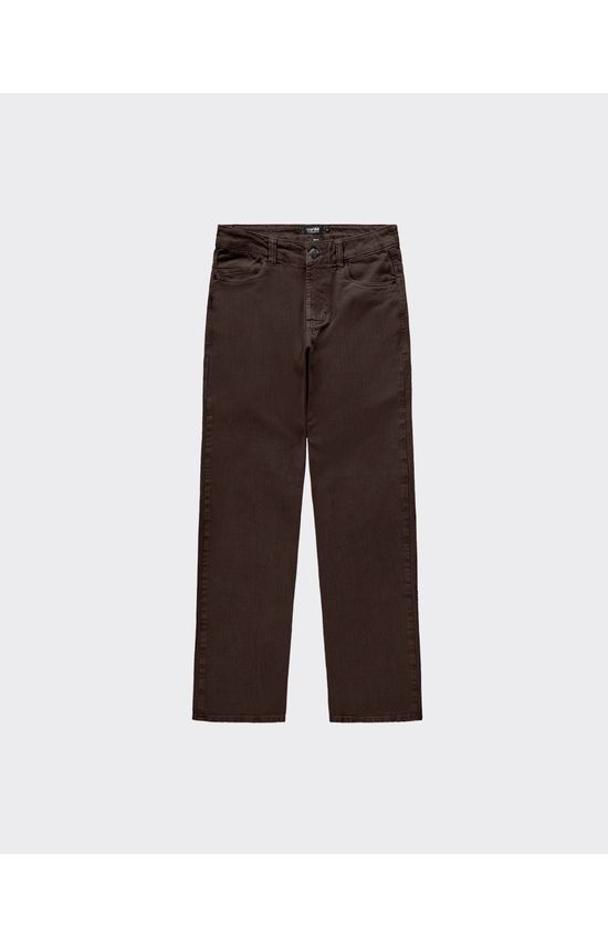 Calça Reta Masculina Em Sarja Com Elastano - ENFIM