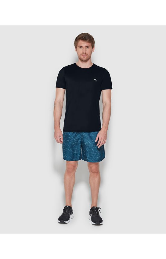 Camiseta Masculina Slim Manga Curta Em Poliamida Com Elastano - ENFIM