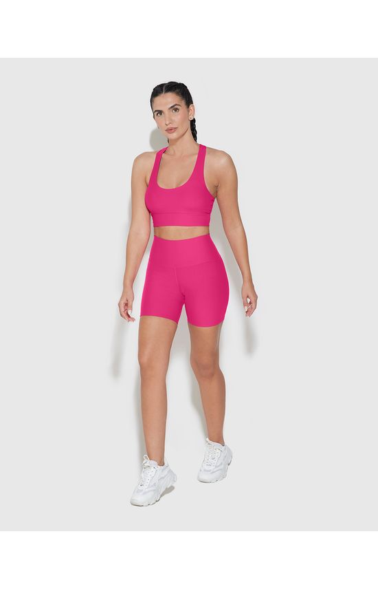 Shorts Biker Feminino Cintura Alta Malha Com Proteção UV50+ - ENFIM