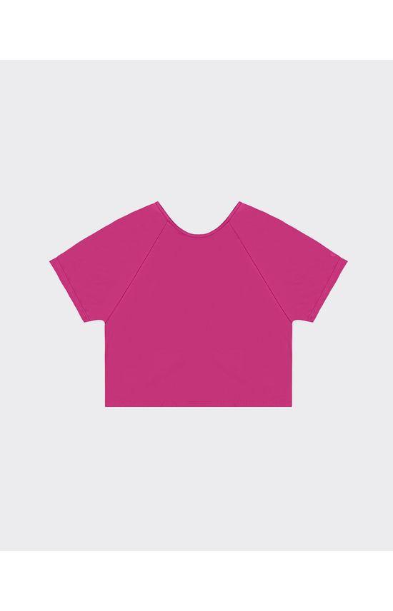 Blusa Cropped Feminina Torção Uso 2 Em 1 Malha Com Proteção UV50+ - ENFIM