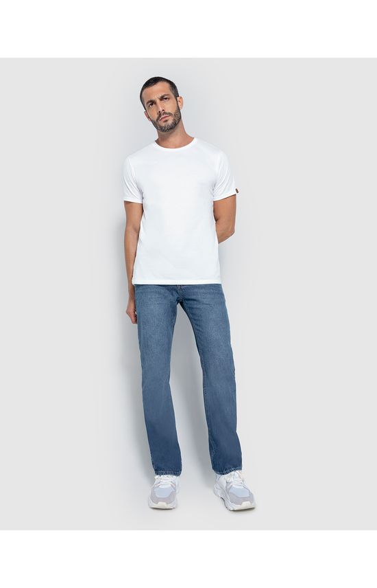 Calça Reta Masculina Em Jeans 100% Algodão - ENFIM